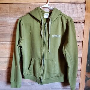 Green LOVEPINK Zip-Up Hoodie-Victoria's Secret
